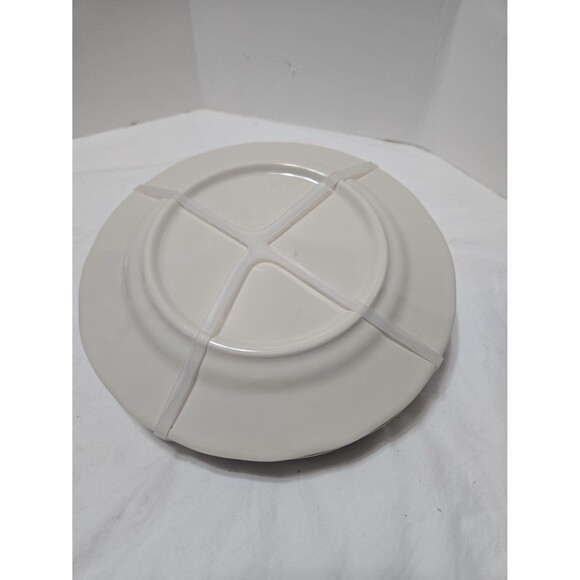 IL MULINO Rustic Crackle Salad Plates Heavyweight Ivory Melamine Set of 4 NWT - Picture 4 of 5